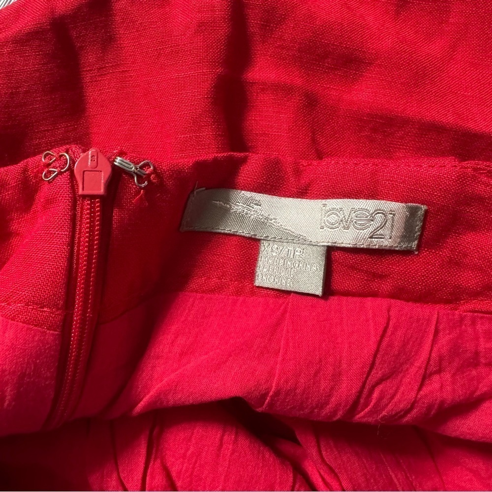Forever 21 Red Mini Skirt Size XS - Picture 4 of 12
